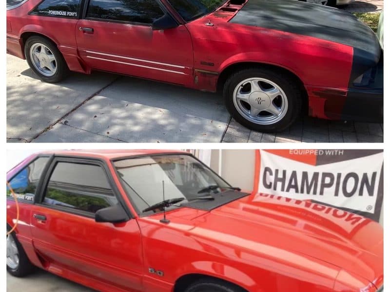 Fox-body Mustangs restored at our Cutler Bay shop